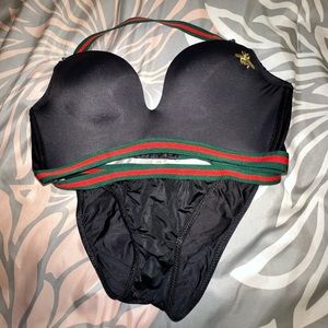 2 pc bikini black tags sz M fits a xs